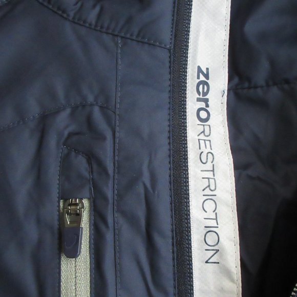 Zero Restriction Golf Vest Z625 Primaloft Navy Men's Medium Signature Bank Logo - Picture 9 of 16